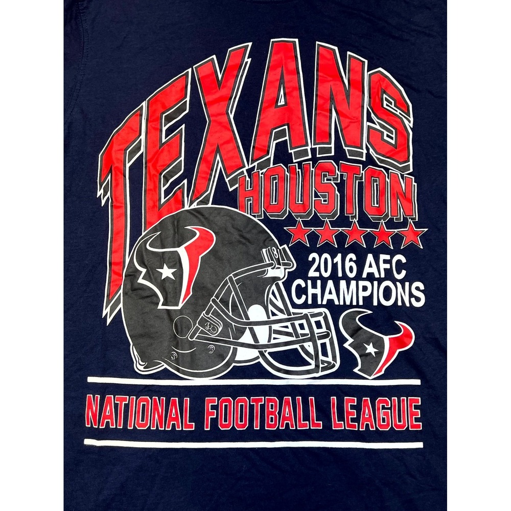 Houston Texans Shirt Mens Small Blue 2016 AFC Champions NFL Football Graphic Tee
